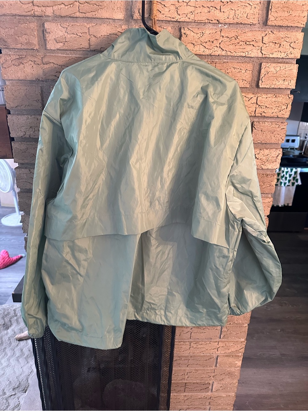 Light Sage Green Windbreaker Jacket